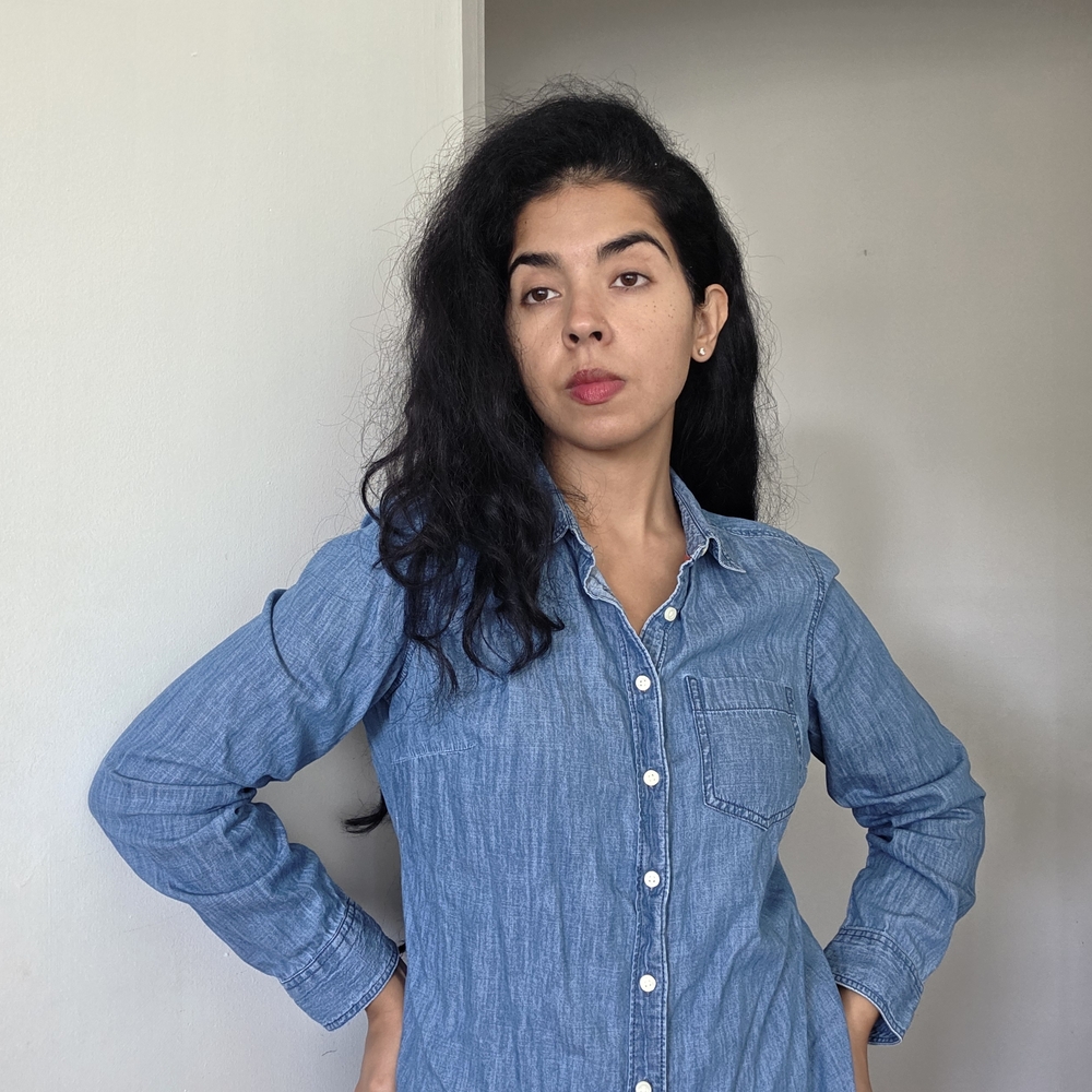 St. John's Bay Blue Denim Button-Up Shirt